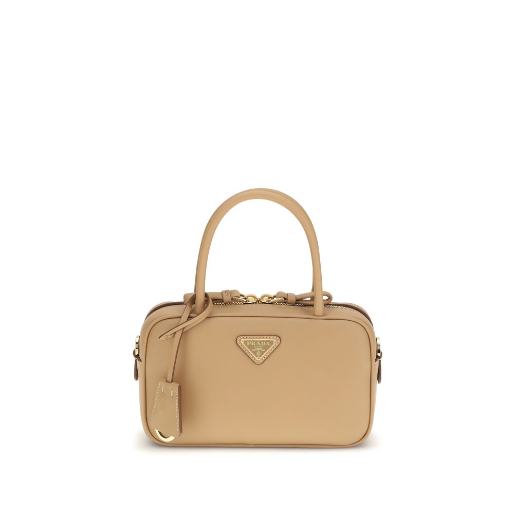 Beige Calf Leather Bos Taurus Handbag Bag