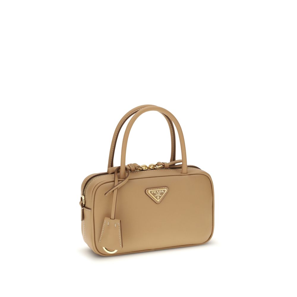 Beige Calf Leather Bos Taurus Handbag Bag