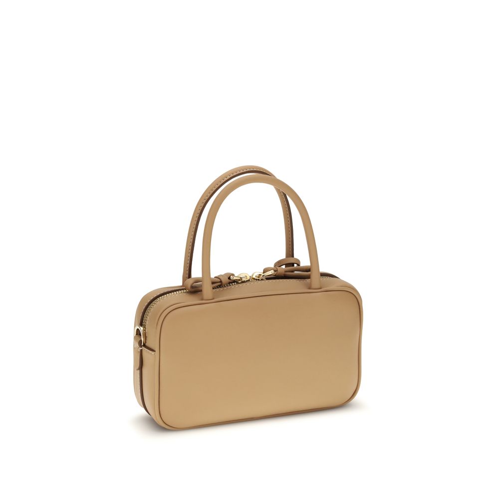 Beige Calf Leather Bos Taurus Handbag Bag