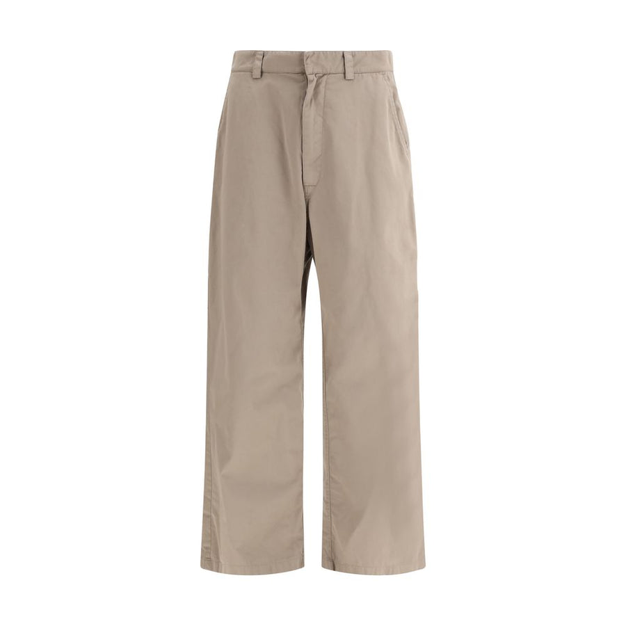 Balenciaga 100% Cotton trousers in beige