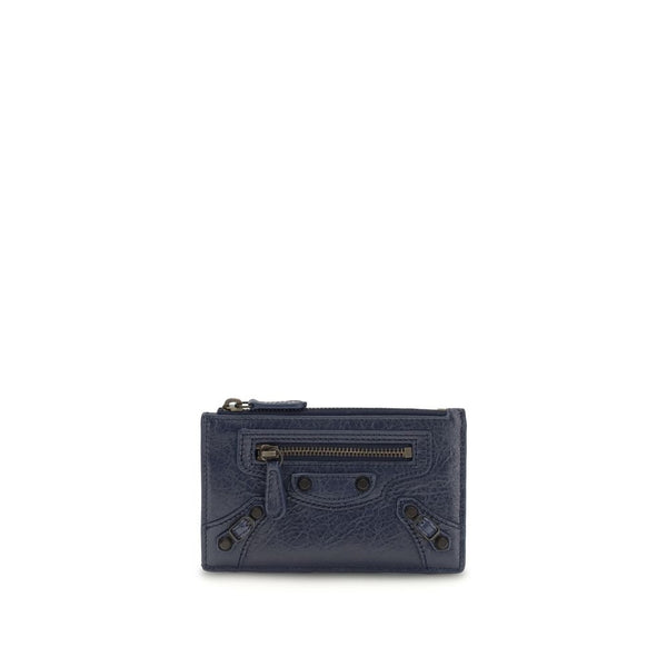 Balenciaga 100% Lamb Ovis Aries wallet in blue