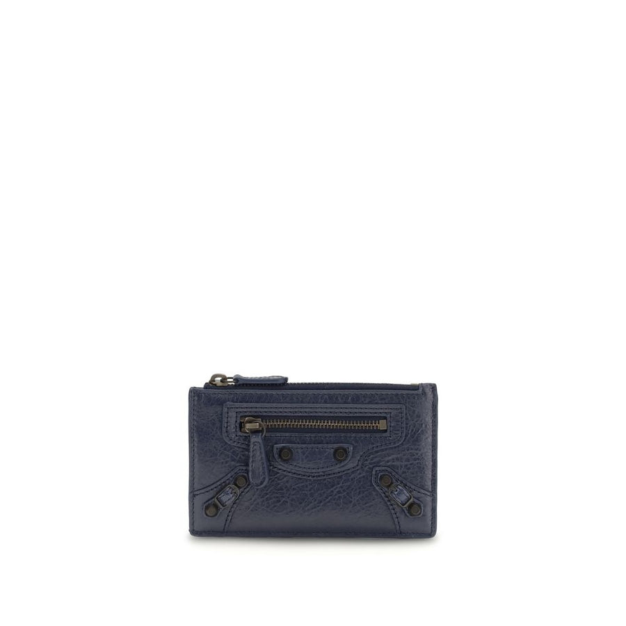 Balenciaga 100% Lamb Ovis Aries wallet in blue