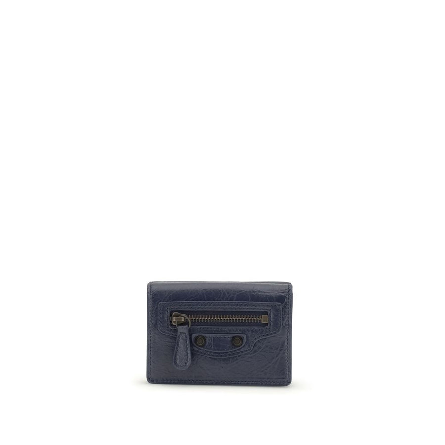 Balenciaga 100% Lamb Ovis Aries wallet in blue