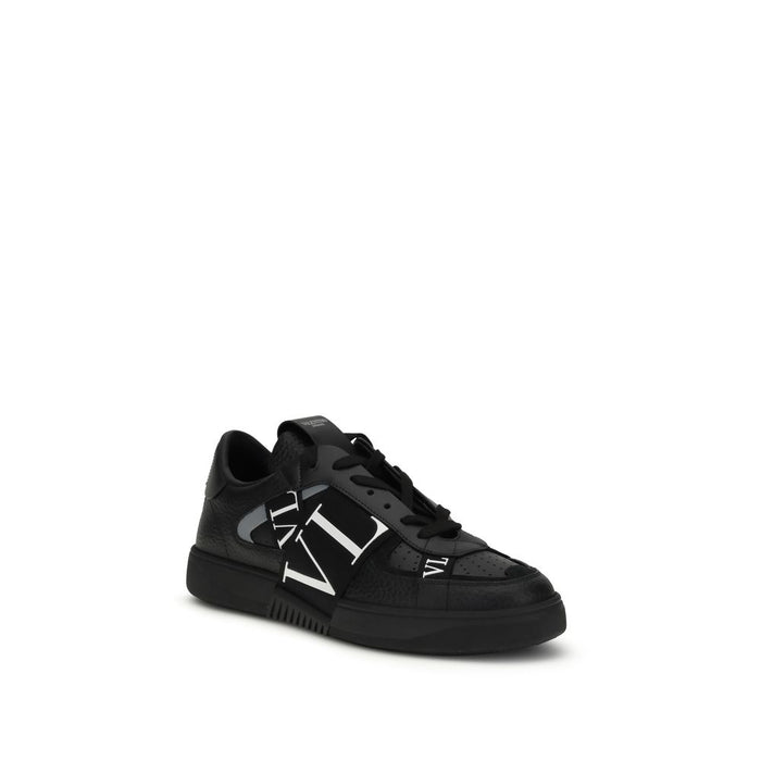 Valentino Garavani UPPER 100% Calf Suede SOLE 100% Rubber sneaker in black — view 2