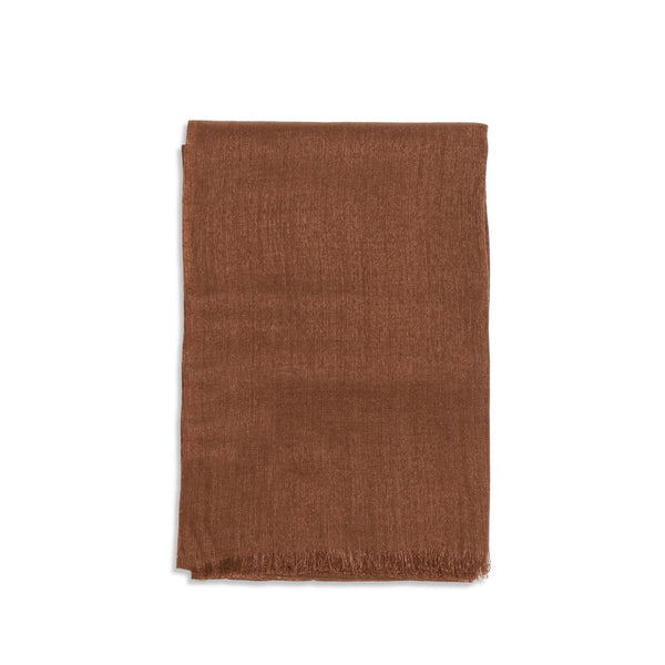 Brunello Cucinelli 55% Cashmere (capra hircus) scarf in brown