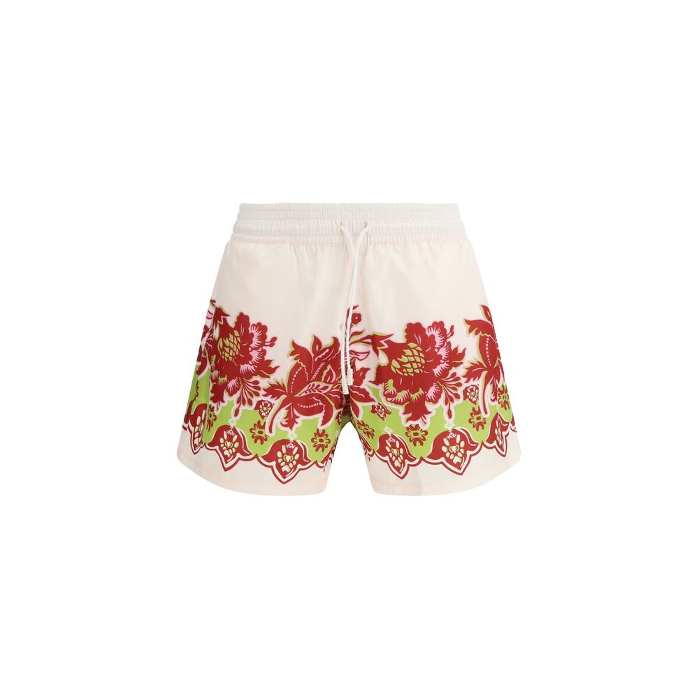 Etro 100% Polyester shorts in white