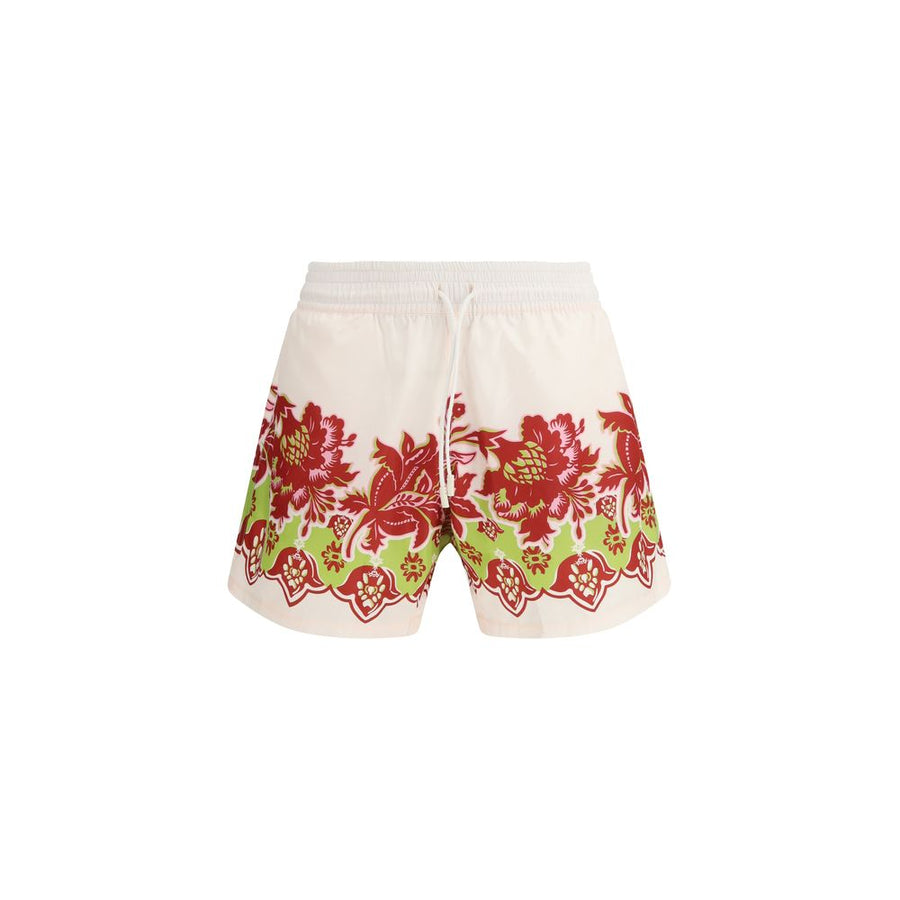 Etro 100% Polyester shorts in white