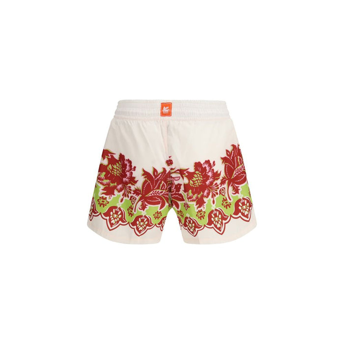 Etro 100% Polyester shorts in white — view 2