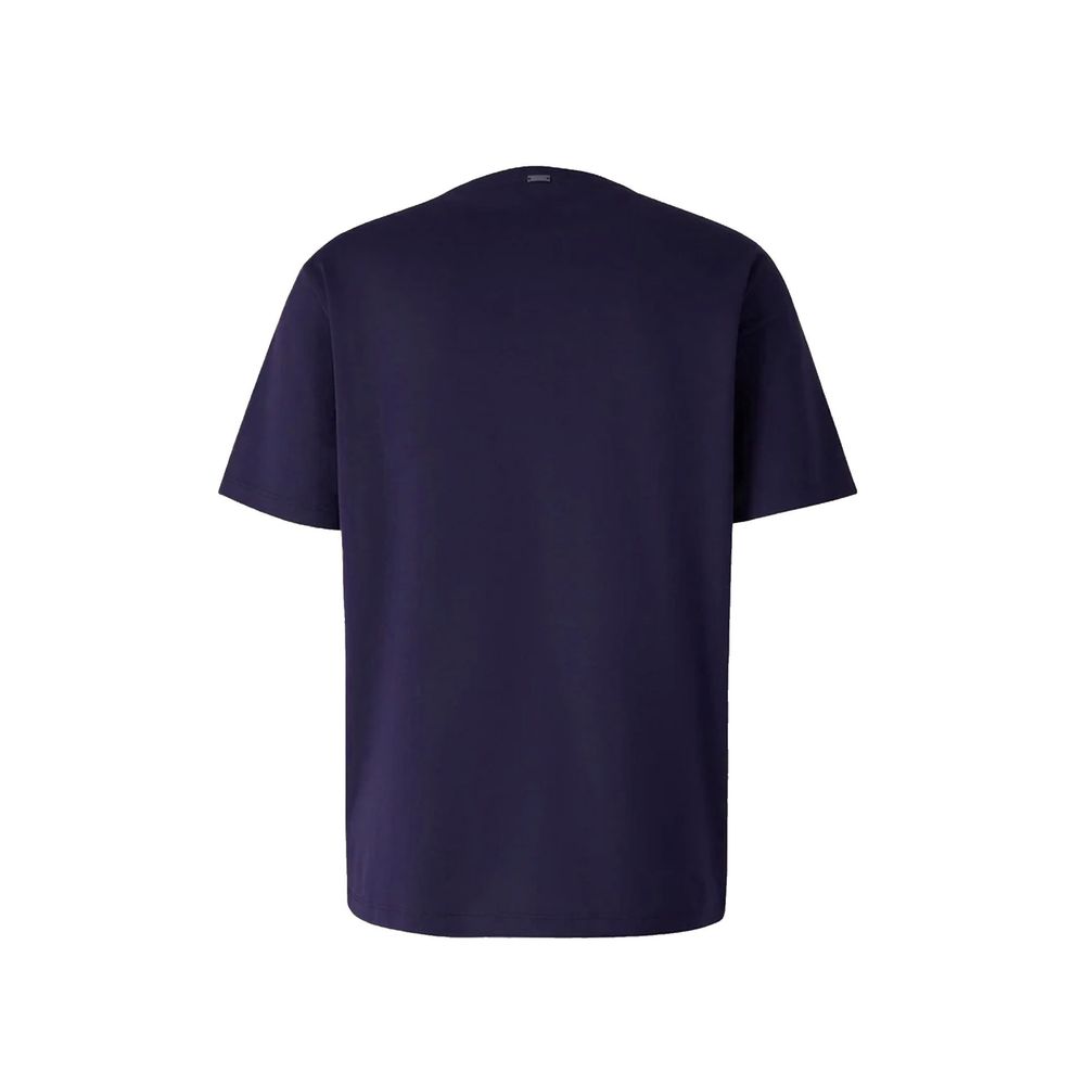 Herno 100% Cotton t-shirt in navy — view 3