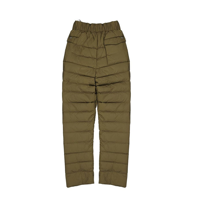 Herno 100% Polyamide; Padding: 80% down jogger pants in khaki — view 2
