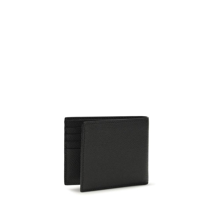 Valentino Garavani 100% Calf Suede wallet in black — view 2