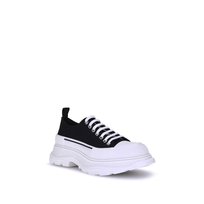 Alexander McQueen 100% Canvas sneaker in black — view 2