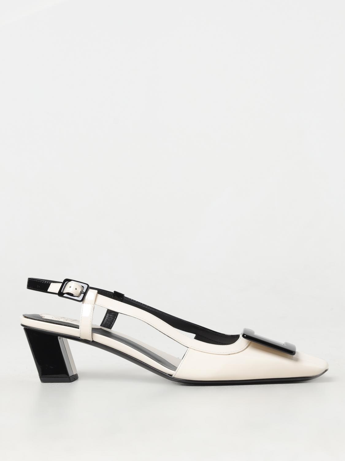 Roger Vivier slingback heel in white