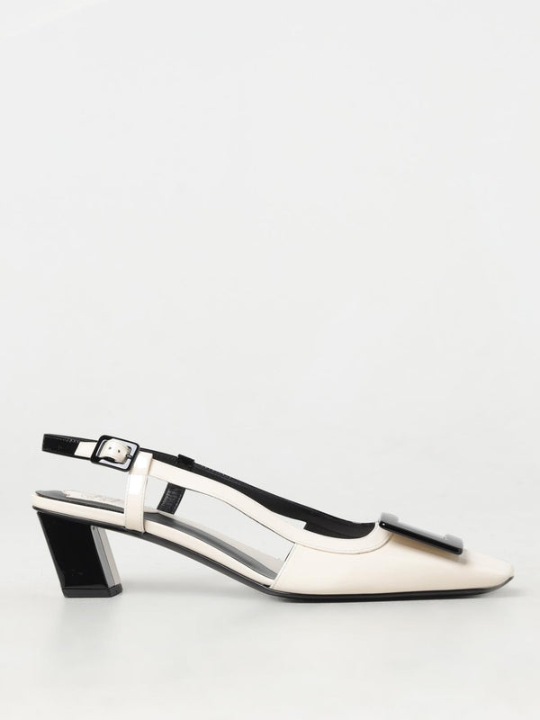 Roger Vivier slingback heel in white