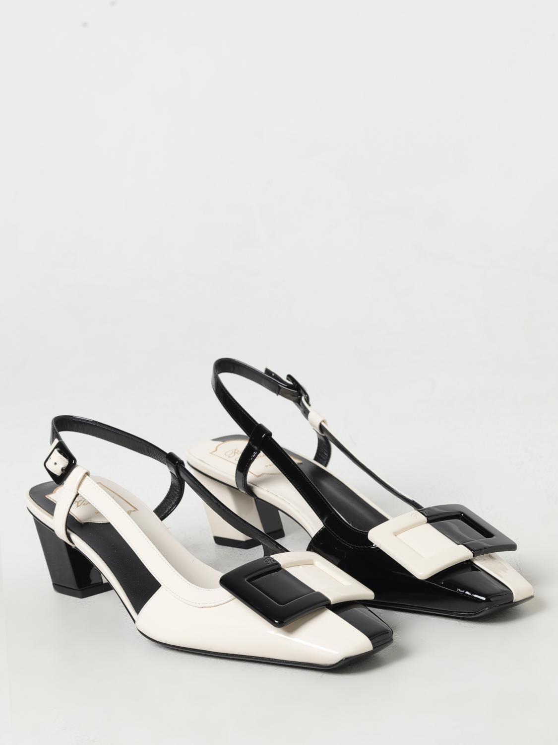 Roger Vivier slingback heel in white — view 2