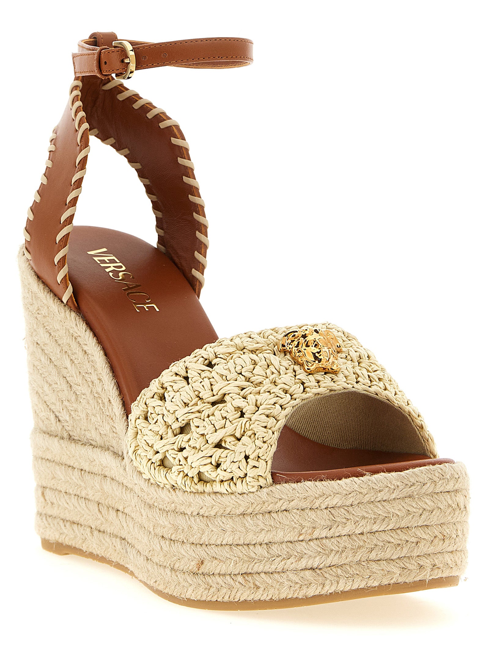 La Medusa espadrilles Beige Lamb Leather (ovis Aries) Wedges