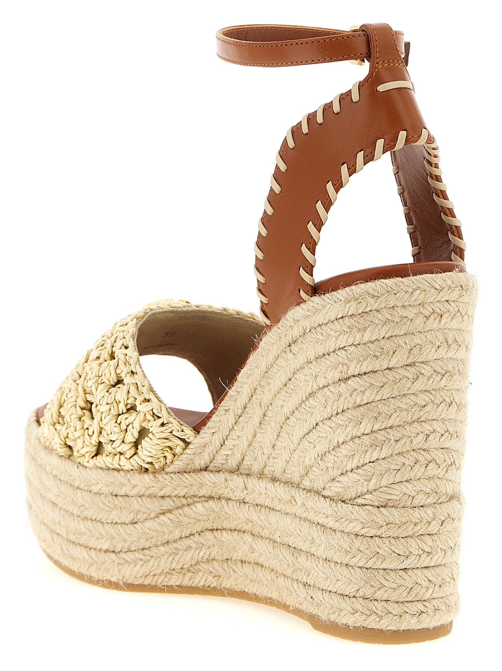 La Medusa espadrilles Beige Lamb Leather (ovis Aries) Wedges