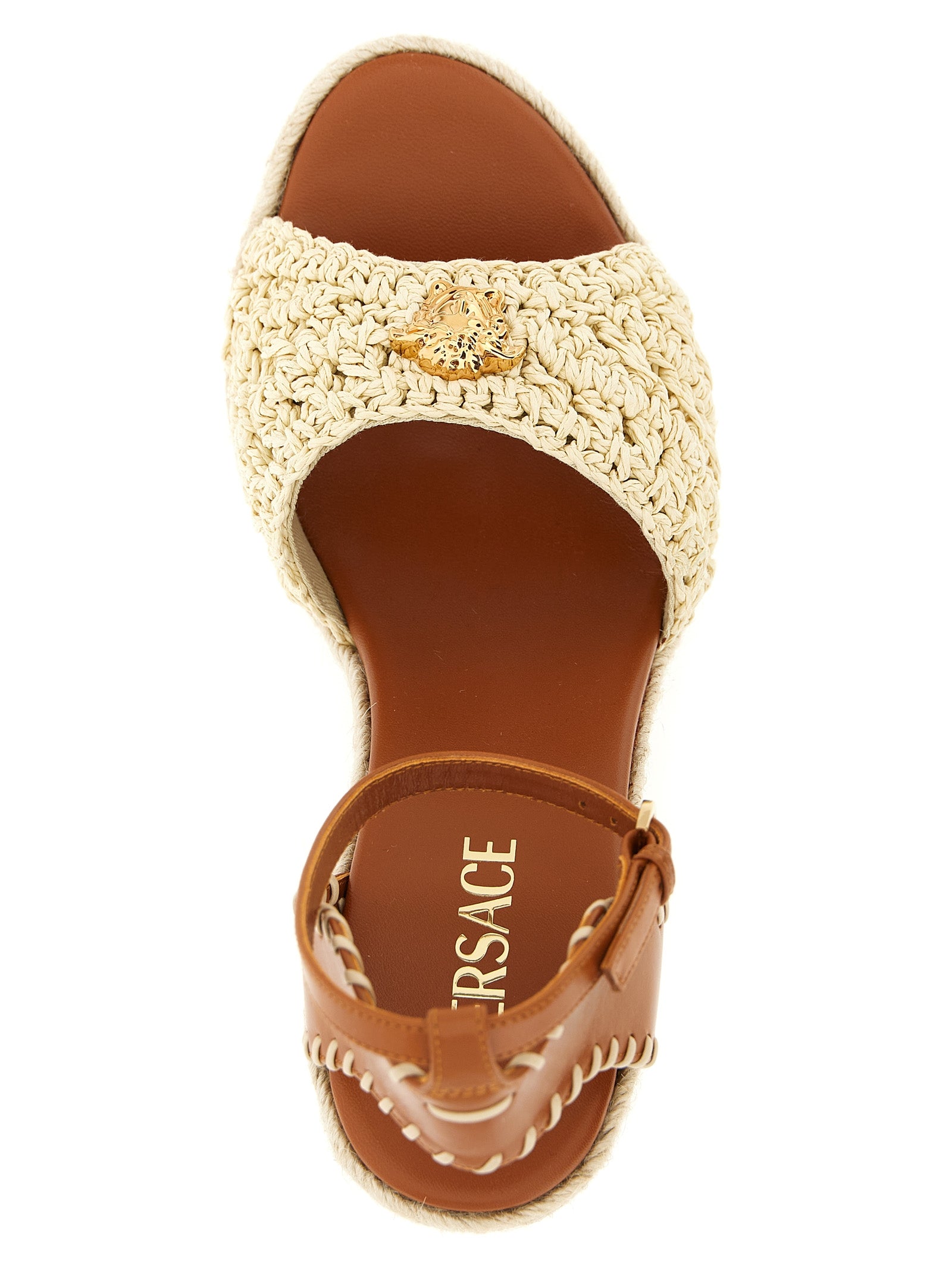 La Medusa espadrilles Beige Lamb Leather (ovis Aries) Wedges