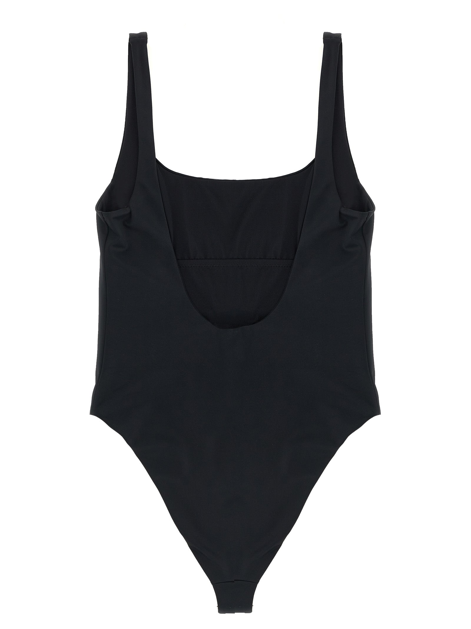 Versace Logo one-piece swimsuit Black Nylon Beachwear