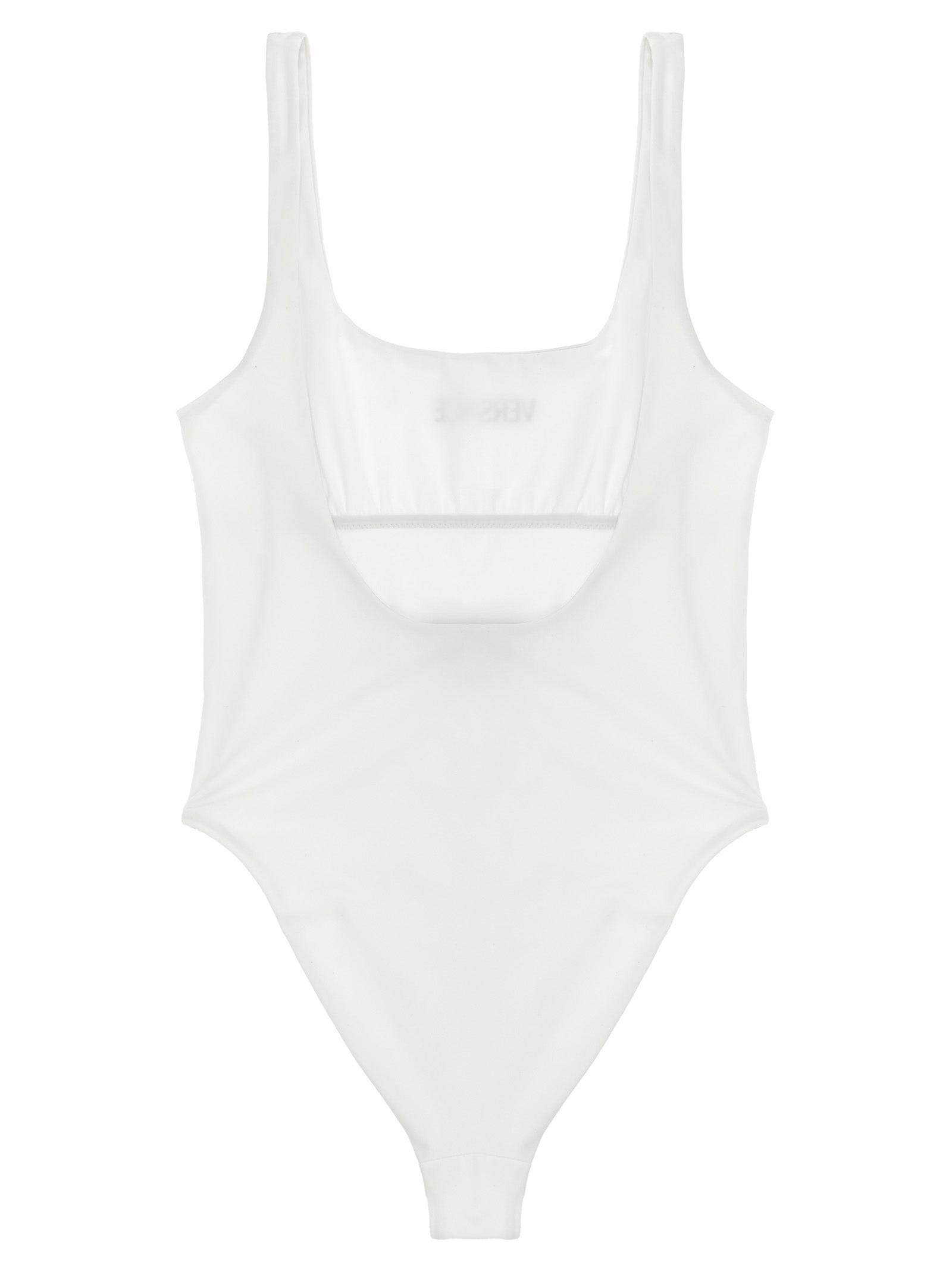 Versace Logo one-piece swimsuit White Nylon Beachwear