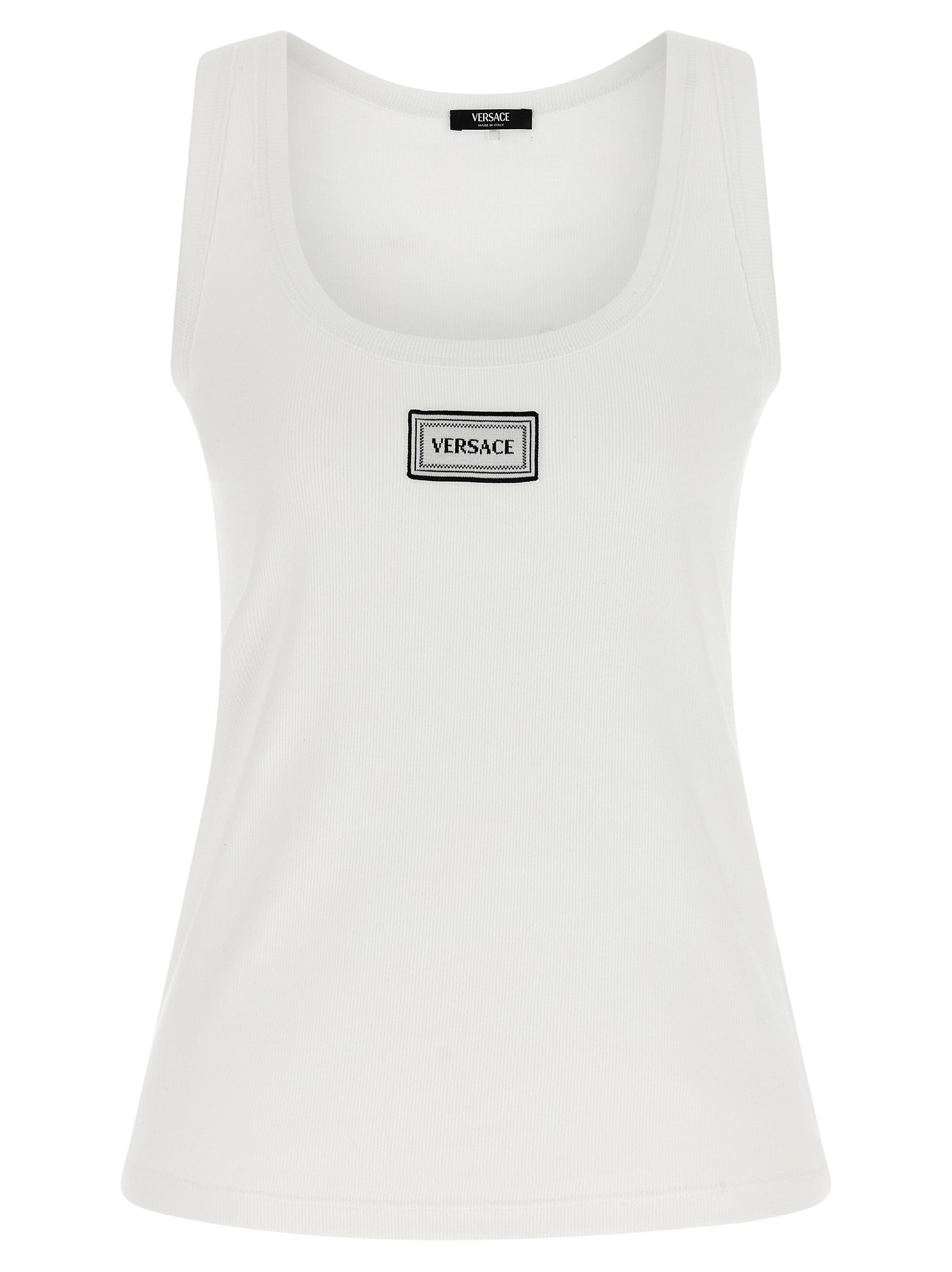 90s Vintage Logo Top White Cotton Tops