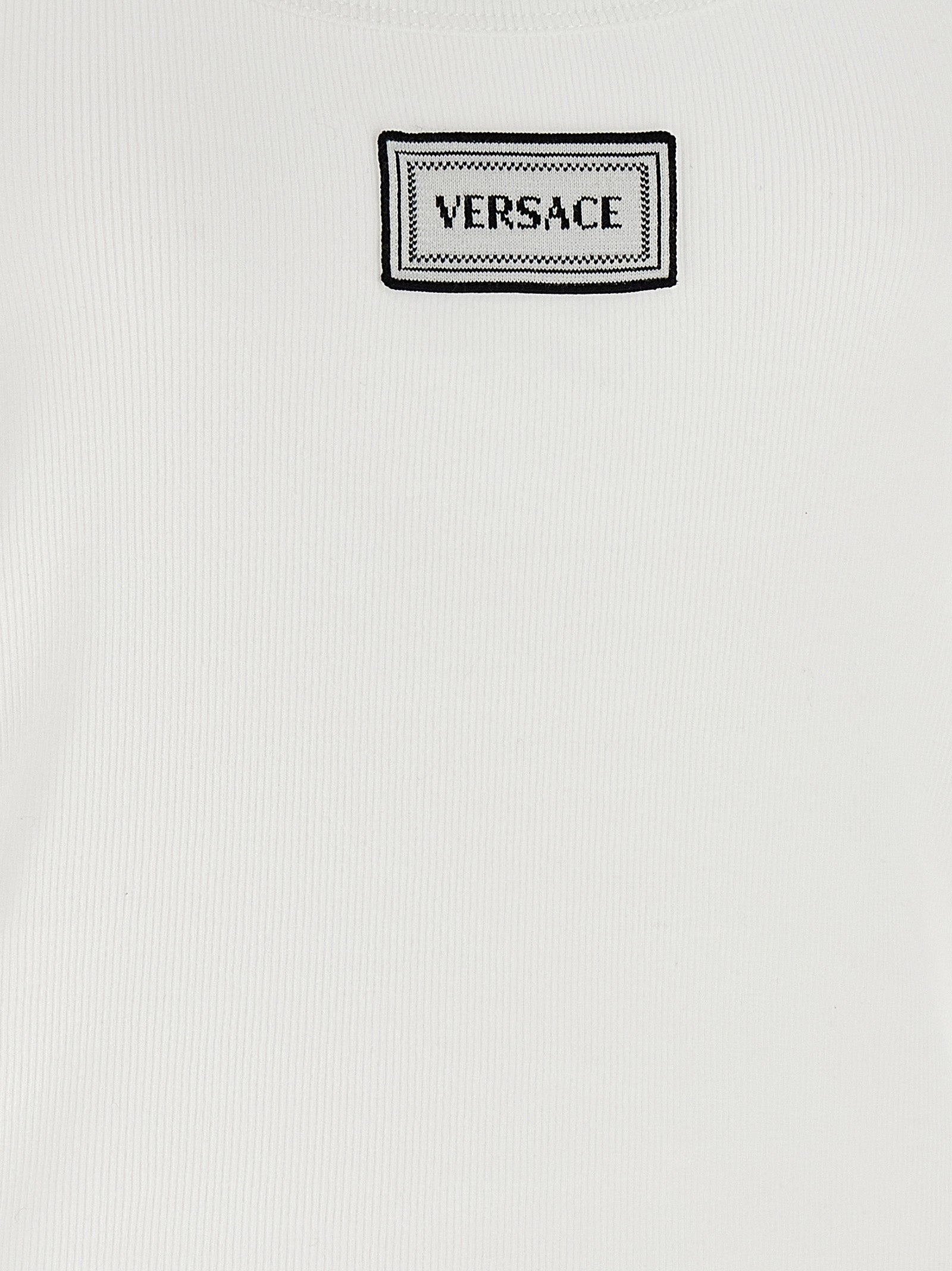 90s Vintage Logo Top White Cotton Tops