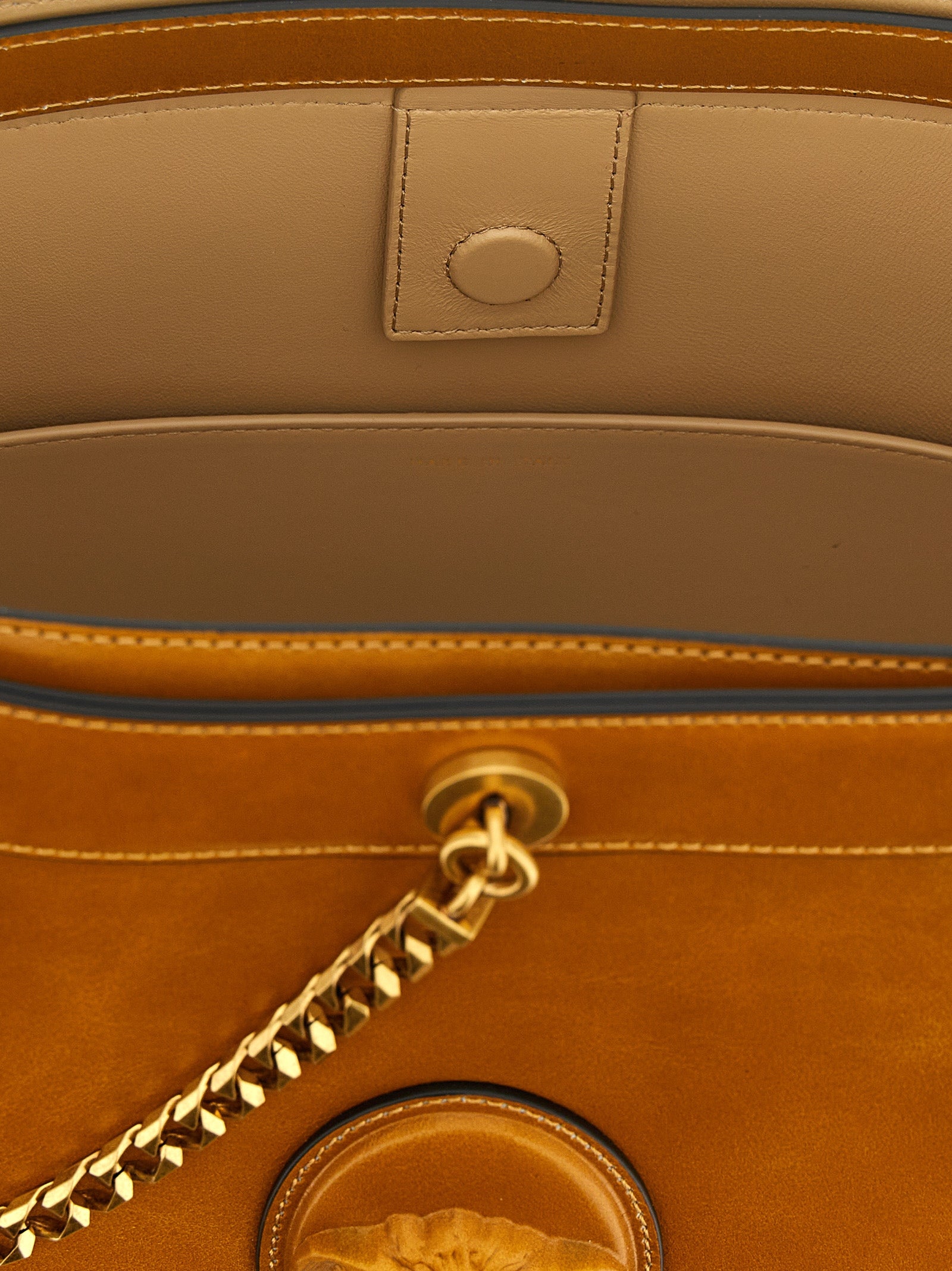 Pivot Small Bucket Bag Brown Calfskin Leather (bos Taurus) Shoulder