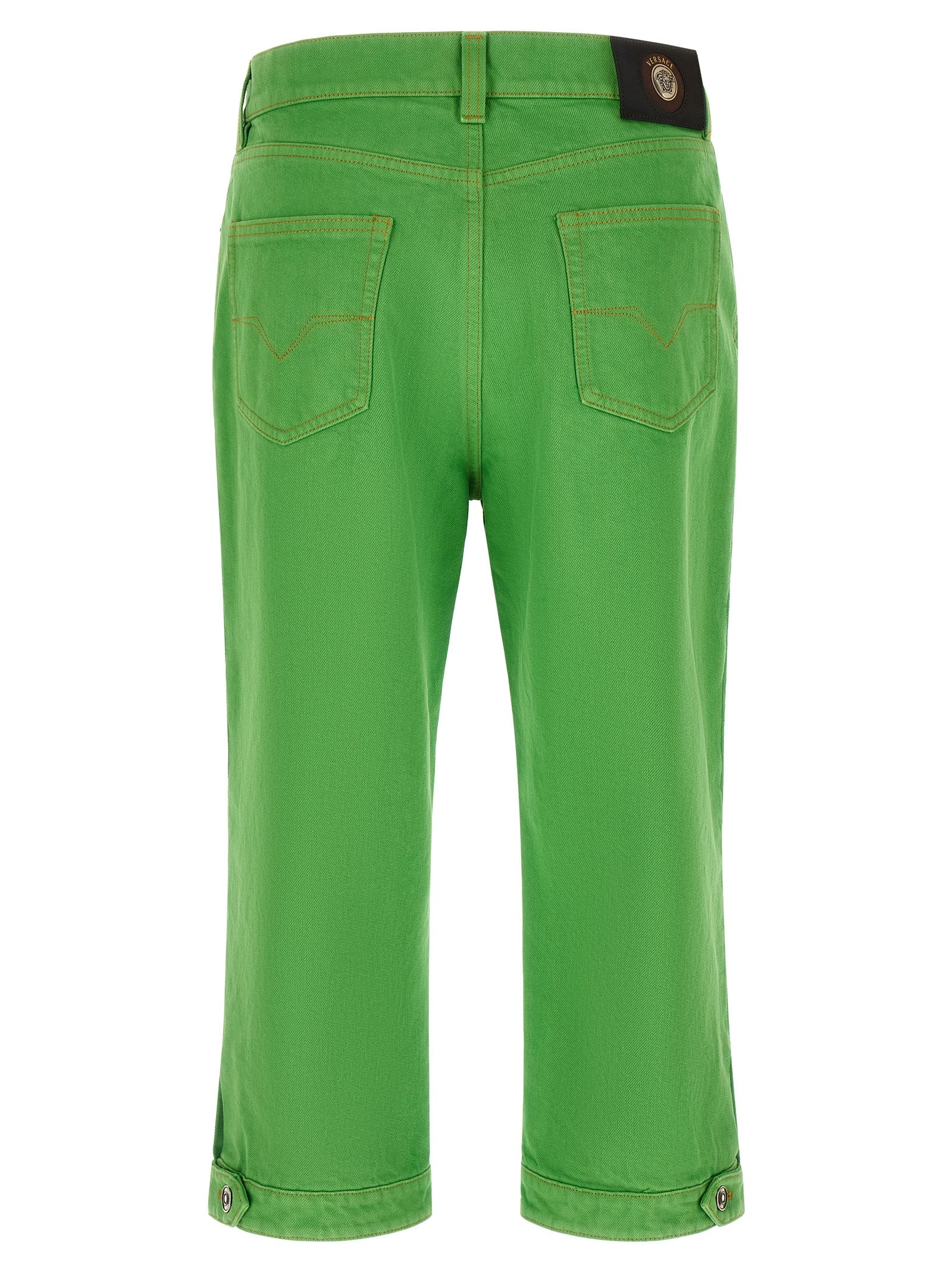 Capri Jeans Green Cotton