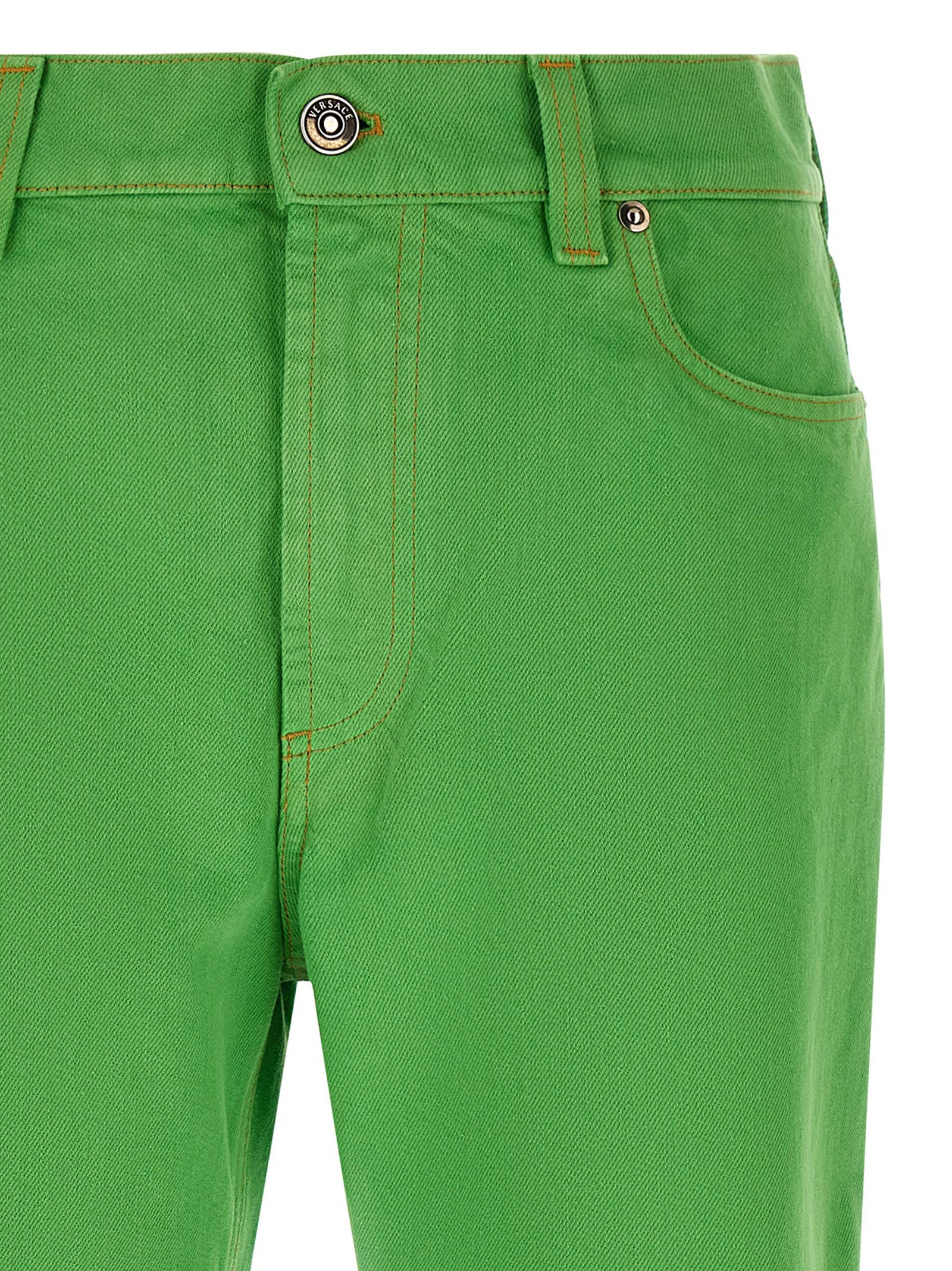 Capri Jeans Green Cotton