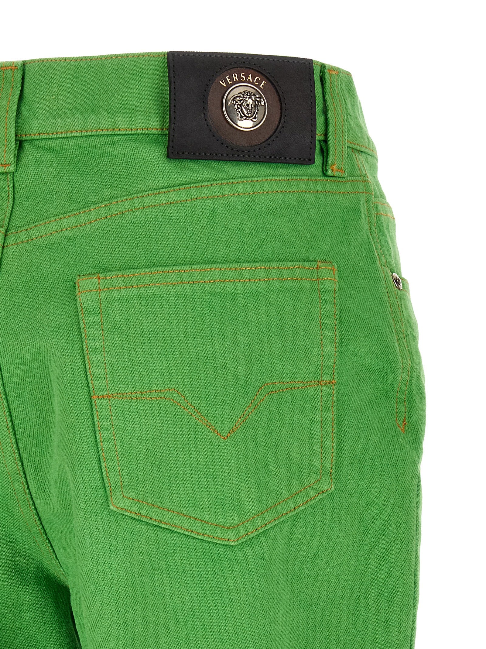Capri Jeans Green Cotton