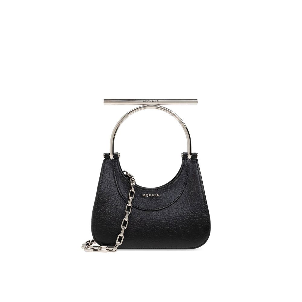 Black Lamb Leather Handbag Bag