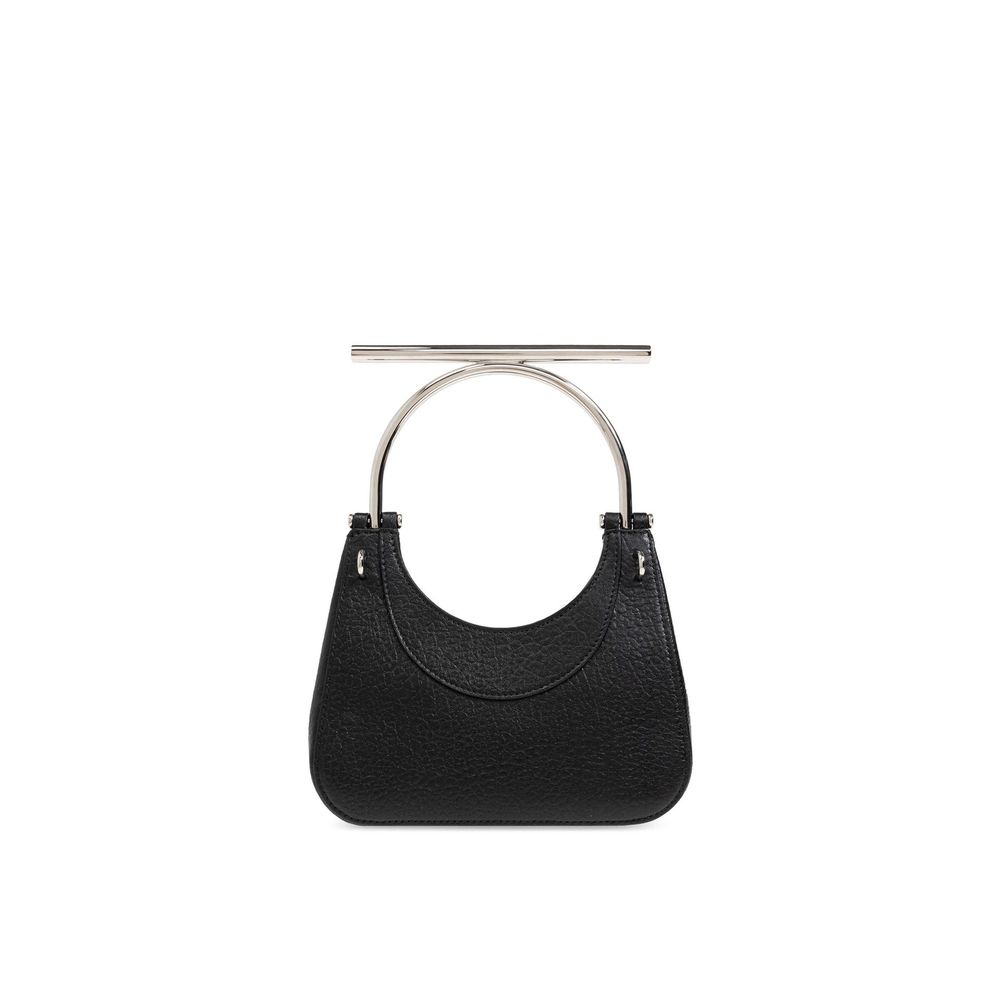 Black Lamb Leather Handbag Bag