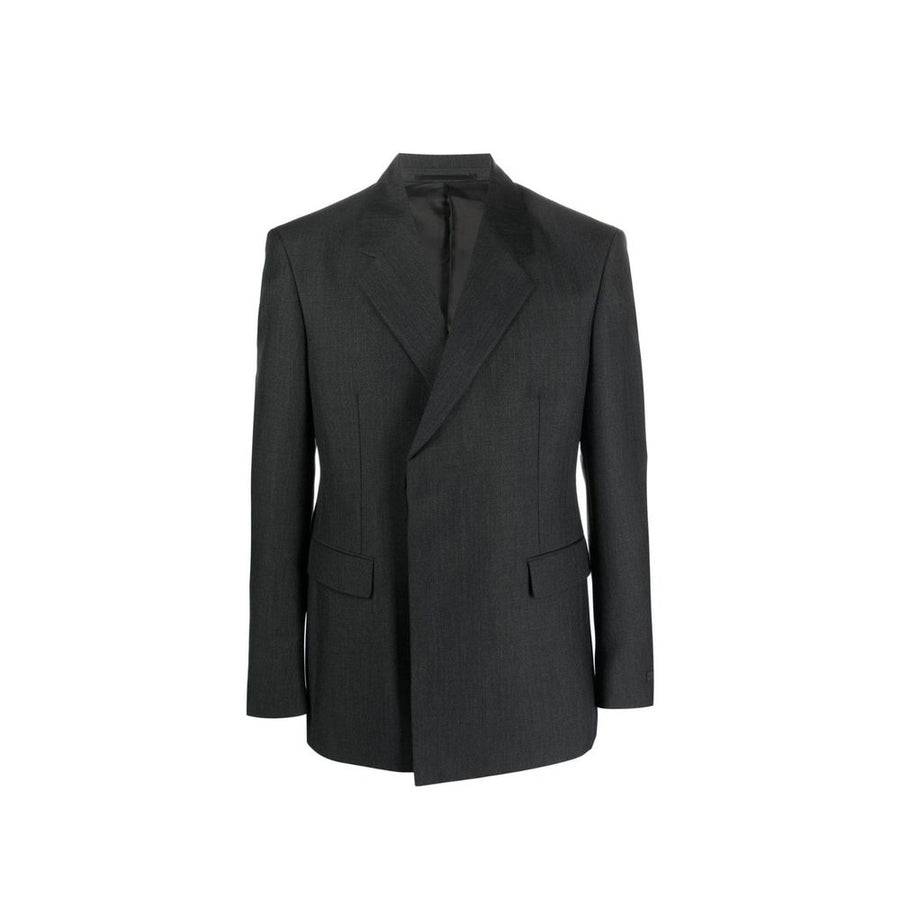 Prada 100% wool blazer in gray