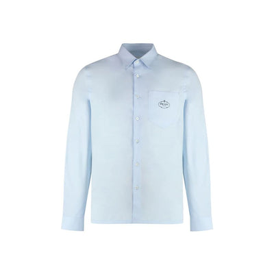 Prada 100% Cotton Shirt — Blue