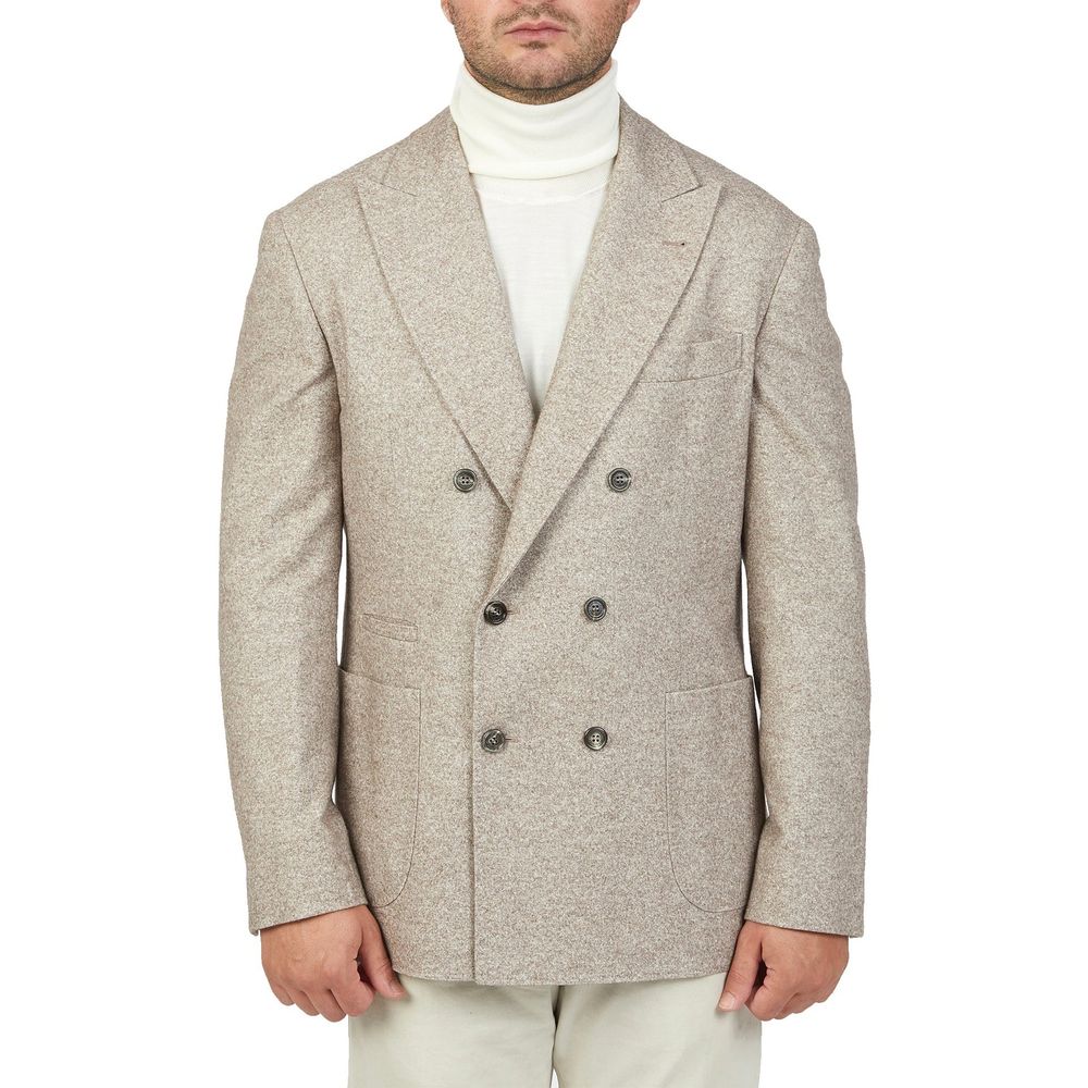 Brunello Cucinelli 2% Cashmere blazer in beige — view 3