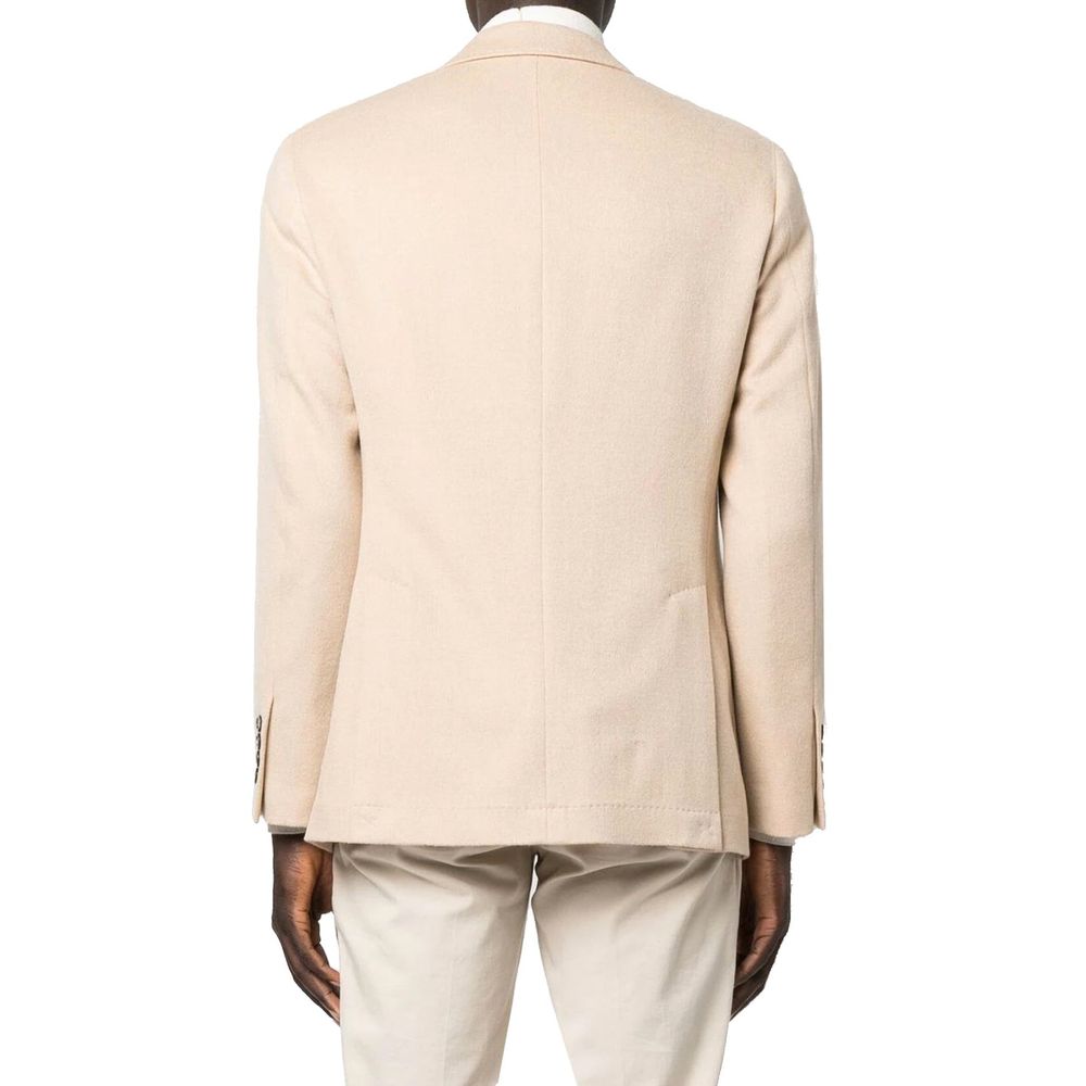 Brunello Cucinelli 100% wool blazer in beige — view 3