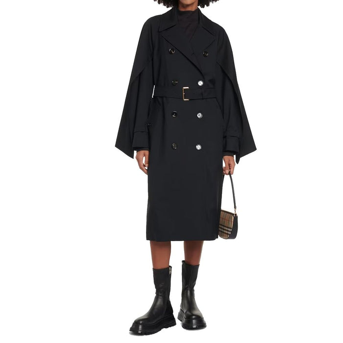 Burberry 27% Polyester coat in black — view 2