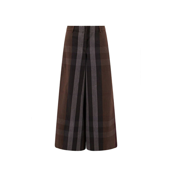 Burberry 34% Cotton trousers in brown