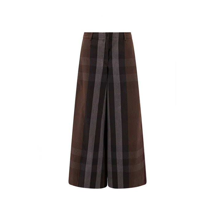 Burberry 34% Cotton trousers in brown