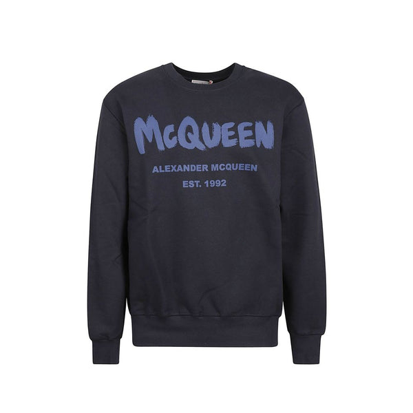 Alexander McQueen 100% Cotton sweatshirt in navy