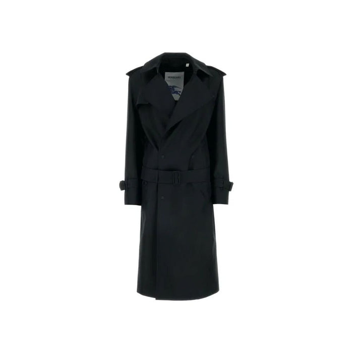Burberry 40% Polyester trench coat in black