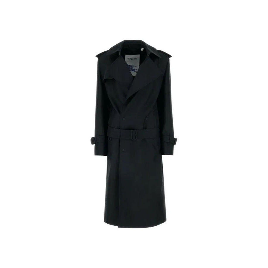 Burberry 40% Polyester trench coat in black