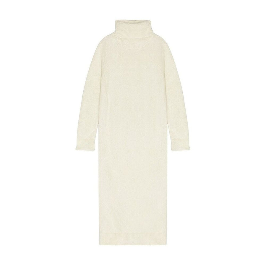 Saint Laurent 67% Mohair turtleneck sweater in white