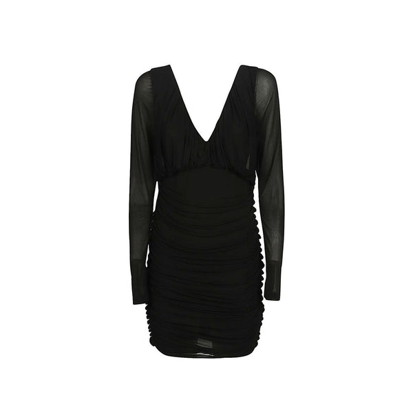 Saint Laurent 100% Viscose dress in black