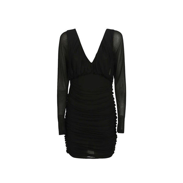 Saint Laurent 100% Viscose dress in black