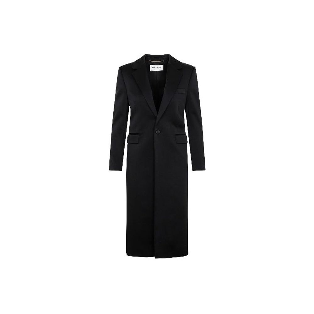Saint Laurent 71% Acetate coat in black