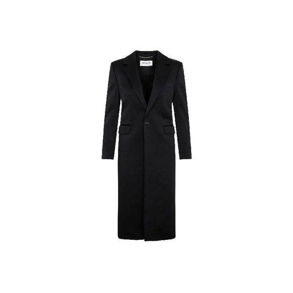 Saint Laurent 71% Acetate coat in black