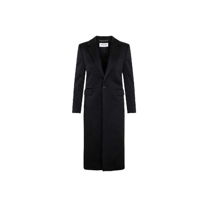 Saint Laurent 71% Acetate coat in black
