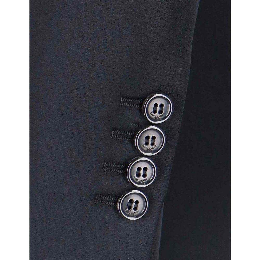 Saint Laurent 71% Acetate coat in black — view 3