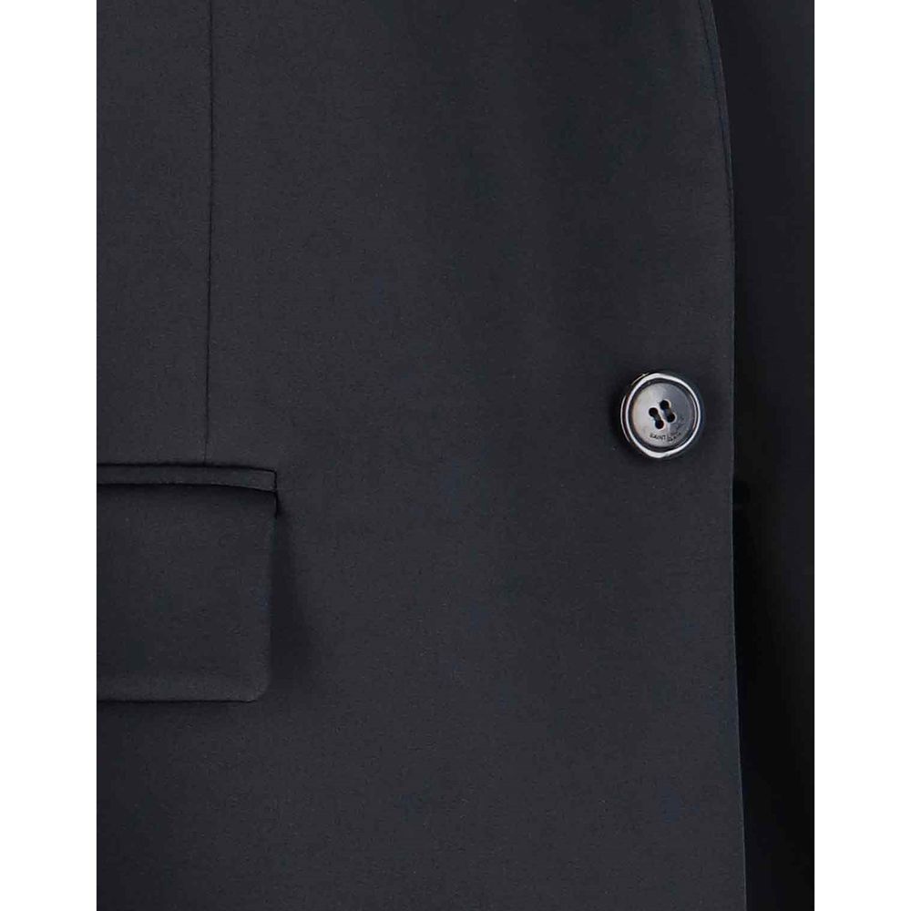 Saint Laurent 71% Acetate coat in black — view 4